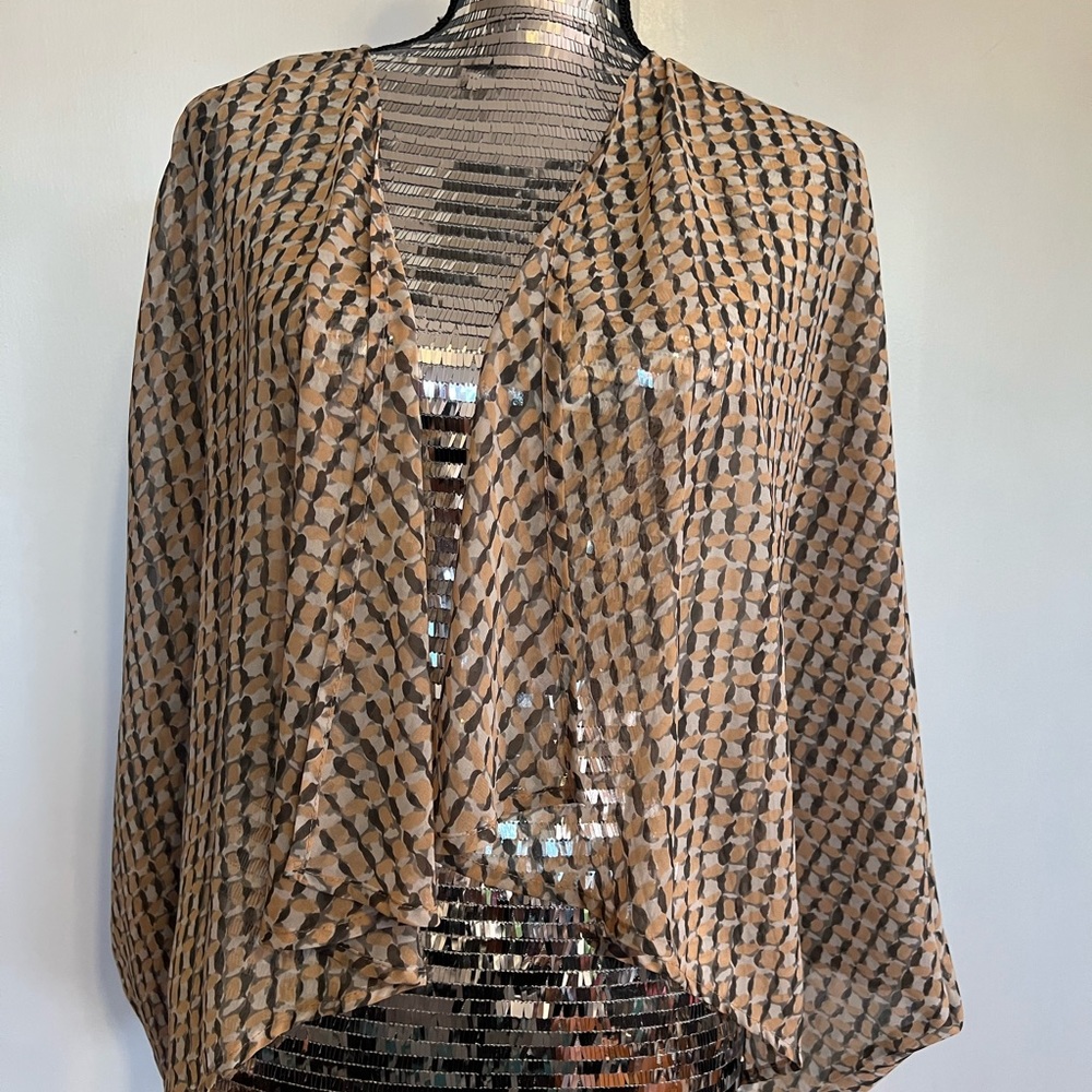 Chiffon Cape Cardigan